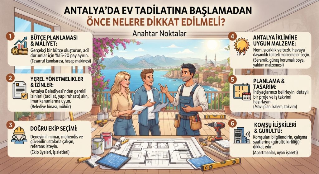 Ev Tadilatina Baslamadan Once Nelere Dikkat Edilmeli